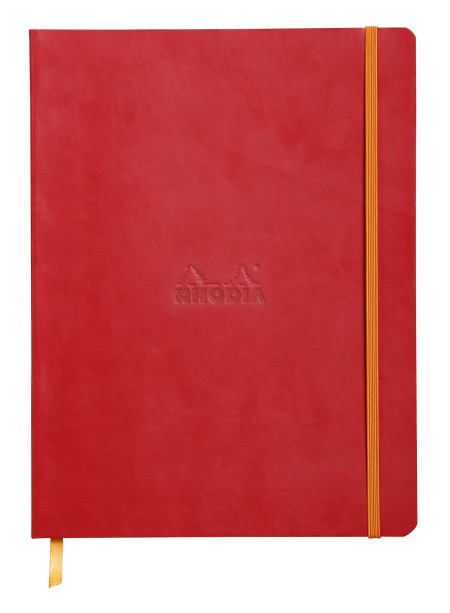 Rhodia Softcover Notebook - Large - Poppy - Dotted